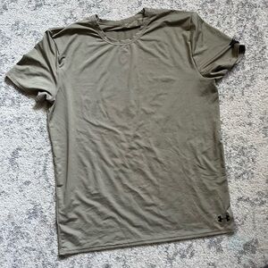 Under Armour Olive Short Sleeve Tee Perforated